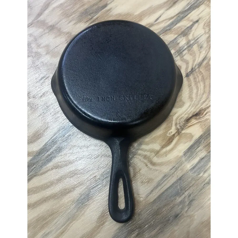 Vtg 3 Unmarked Wagner Ware Seasoned Cast Iron Skillet Fry Sauce Pan 6 1/2